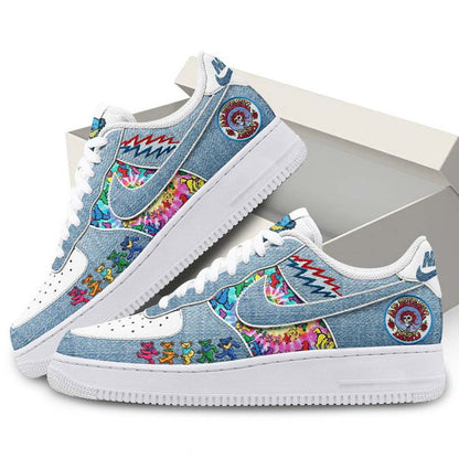 NEW PREMIUM GRATEFUL DEAD AF1 SNEAKERS GIFT FOR FANS