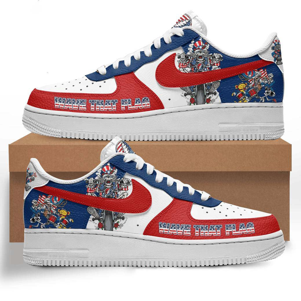 NEW PREMIUM GRATEFUL DEAD AF1 SNEAKERS GIFT FOR FANS