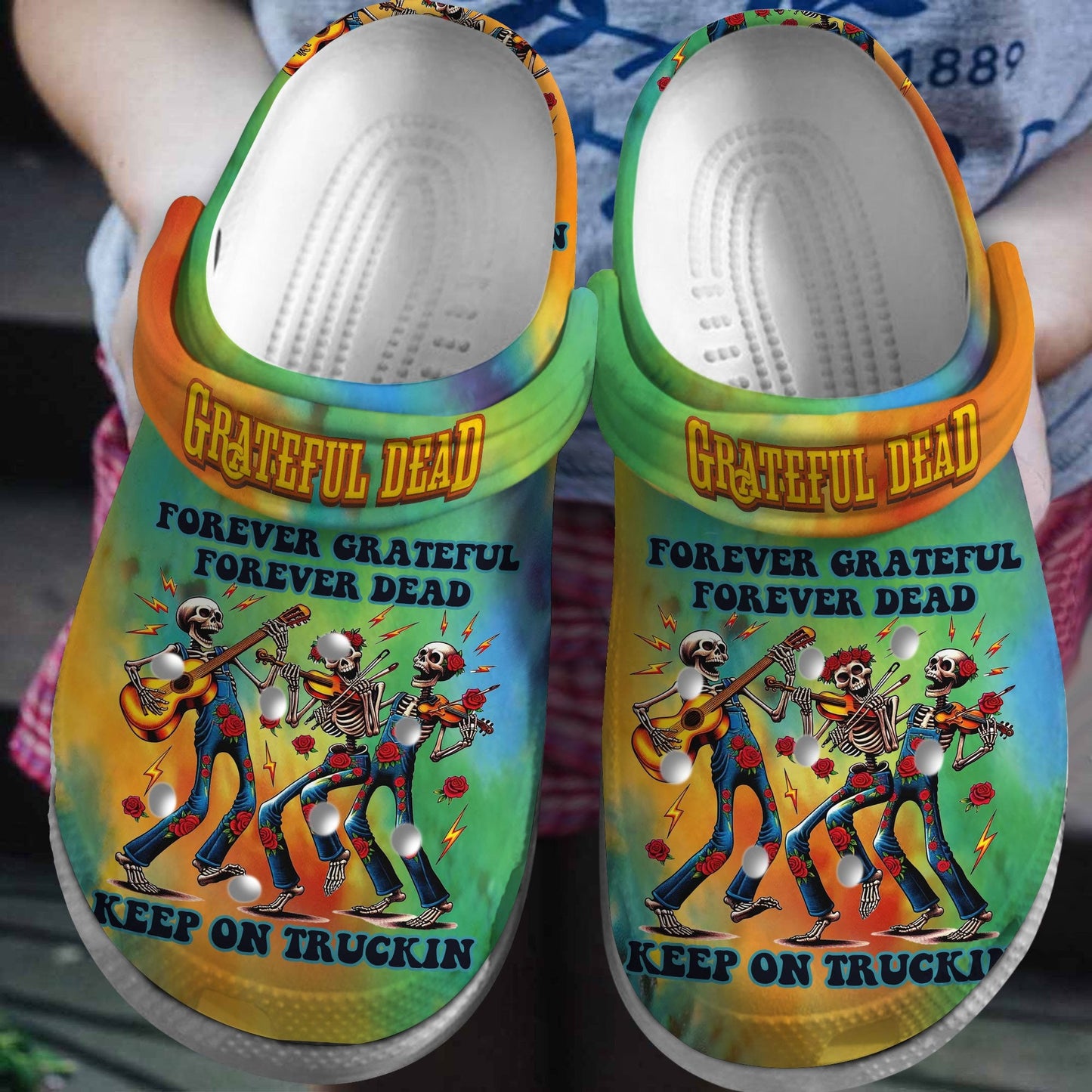 NEW PREMIUM GRATEFUL DEAD CLOGS FOR FAN