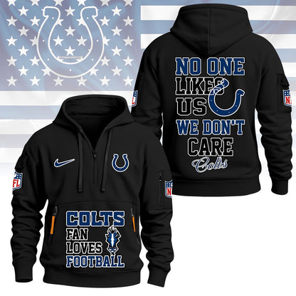 LIMITED EDITION - NEW CUSTOMIZED NFL17 IDC INDIANAPOLIS COLTS QUARTER ZIP HOODIE