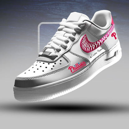 LIMITED EDITION - NEW CUSTOMIZED MLB11 PPS PHILADELPHIA PHILLIES AF1 SNEAKERS