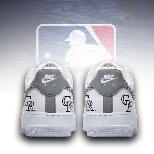 LIMITED EDITION - NEW CUSTOMIZED MLB30 COR COLORADO ROCKIES AF1 SNEAKERS