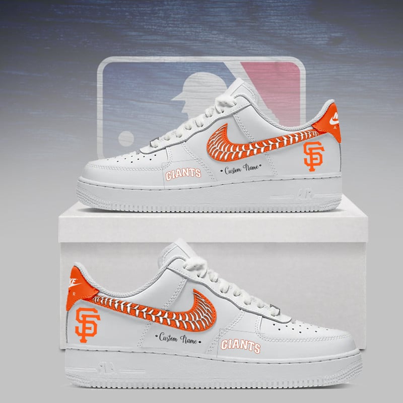 LIMITED EDITION - NEW CUSTOMIZED MLB06 SFG SAN FRANCISCO GIANTS AF1 SNEAKERS