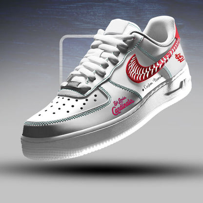 LIMITED EDITION - NEW CUSTOMIZED MLB24 SLC ST. LOUIS CARDINALS AF1 SNEAKERS