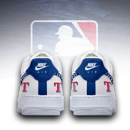 LIMITED EDITION - NEW CUSTOMIZED MLB08 TRS TEXAS RANGERS AF1 SNEAKERS