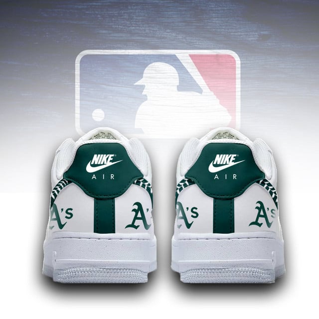 LIMITED EDITION - NEW CUSTOMIZED MLB23 OAS OAKLAND ATHLETICS AF1 SNEAKERS