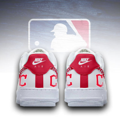 LIMITED EDITION - NEW CUSTOMIZED MLB13 CGS CLEVELAND GUARDIANS AF1 SNEAKERS