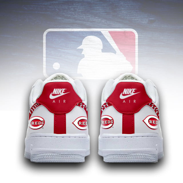LIMITED EDITION - NEW CUSTOMIZED MLB05 CRS CINCINNATI REDS AF1 SNEAKERS