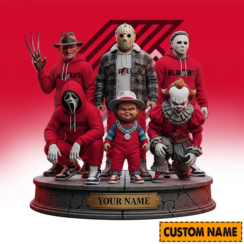 LIMITED EDITION - NEW CUSTOMIZED NBA22 PT PORTLAND TRAIL BLAZERS HORROR MOVIE ACRYLIC PLAQUE