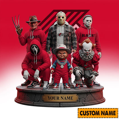LIMITED EDITION - NEW CUSTOMIZED NBA22 PT PORTLAND TRAIL BLAZERS HORROR MOVIE ACRYLIC PLAQUE