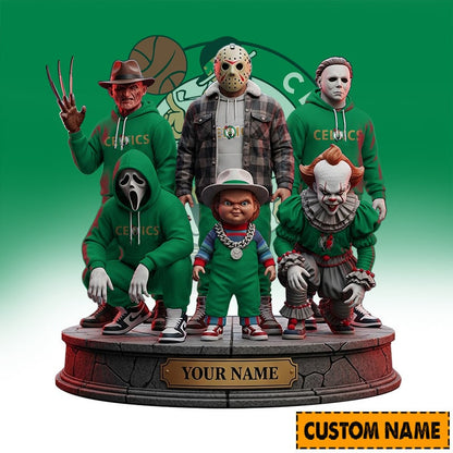 LIMITED EDITION - NEW CUSTOMIZED NBA03 BC BOSTON CELTICS HORROR MOVIE ACRYLIC PLAQUE