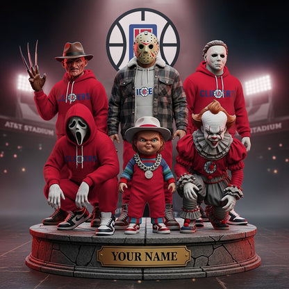 LIMITED EDITION - NEW CUSTOMIZED NBA10 LC LOS ANGELES CLIPPERS HORROR MOVIE ACRYLIC PLAQUE
