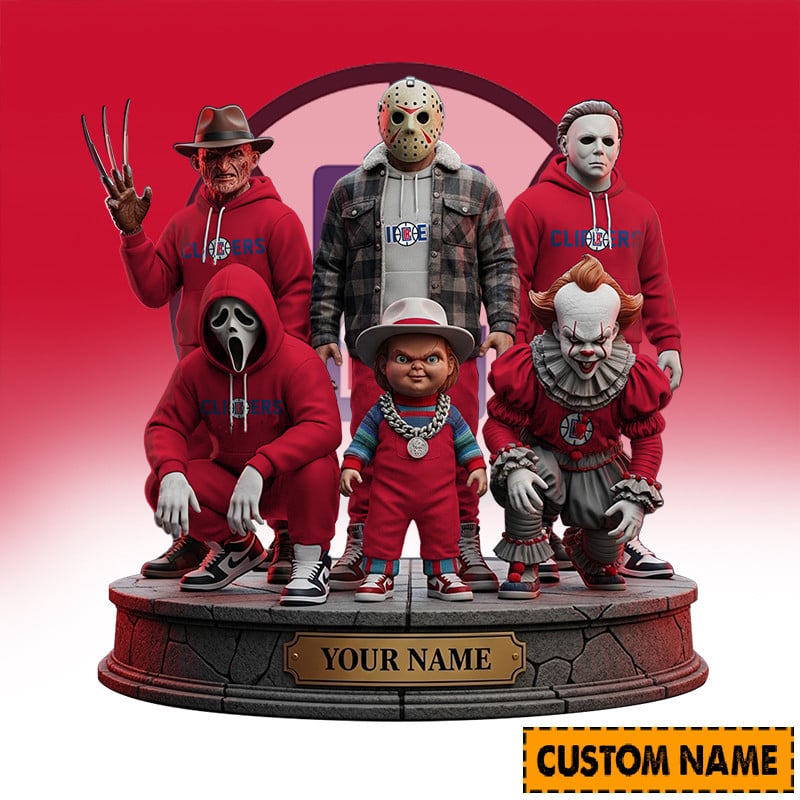 LIMITED EDITION - NEW CUSTOMIZED NBA10 LC LOS ANGELES CLIPPERS HORROR MOVIE ACRYLIC PLAQUE