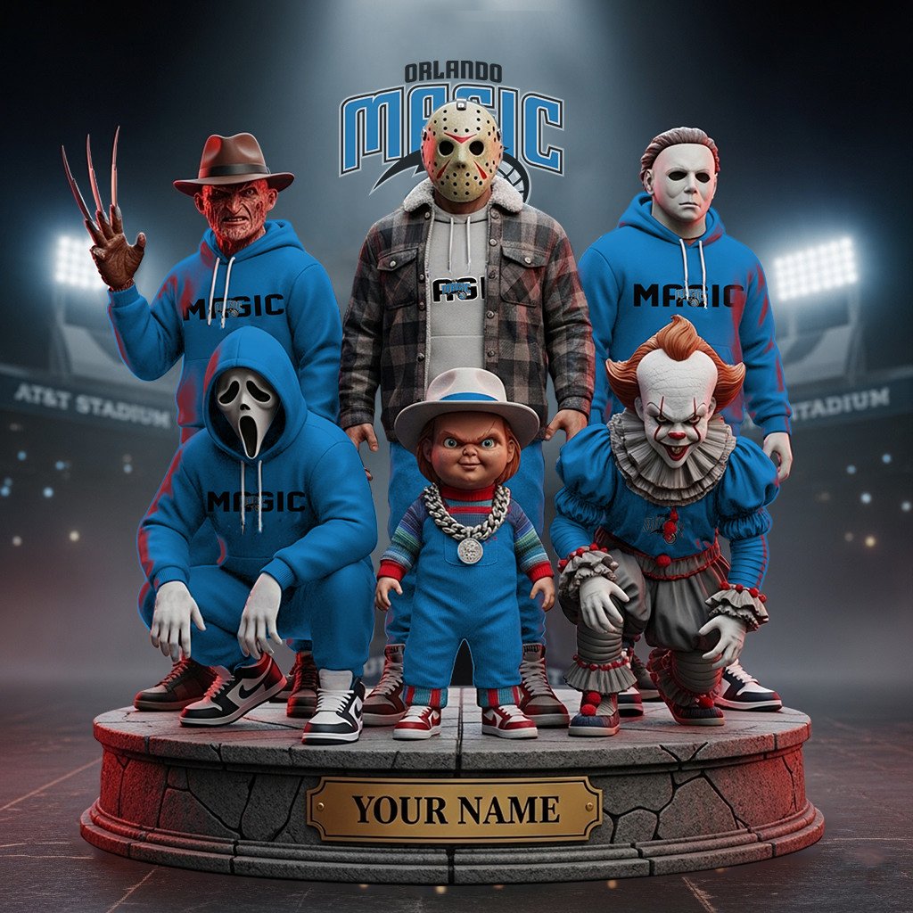 LIMITED EDITION - NEW CUSTOMIZED NBA15 OM ORLANDO MAGIC HORROR MOVIE ACRYLIC PLAQUE