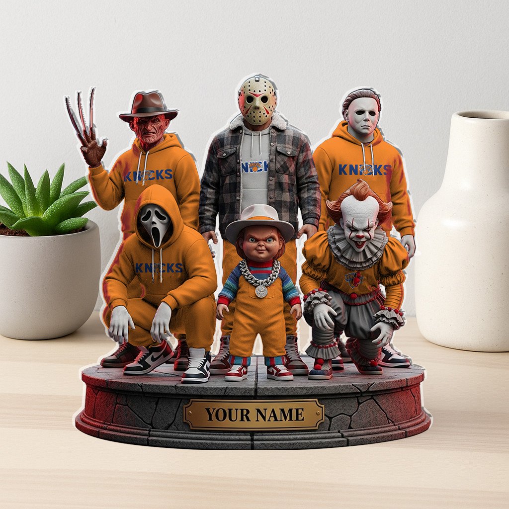 LIMITED EDITION - NEW CUSTOMIZED NBA04 NY NEW YORK KNICKS HORROR MOVIE ACRYLIC PLAQUE