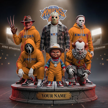 LIMITED EDITION - NEW CUSTOMIZED NBA04 NY NEW YORK KNICKS HORROR MOVIE ACRYLIC PLAQUE