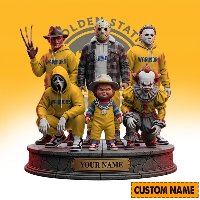 LIMITED EDITION - NEW CUSTOMIZED NBA12 GS GOLDEN STATE WARRIORS HORROR MOVIE ACRYLIC PLAQUE