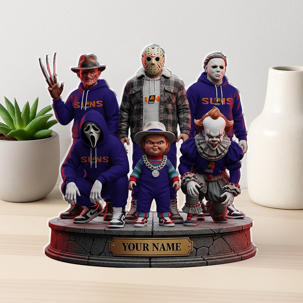 LIMITED EDITION - NEW CUSTOMIZED NBA21 PS PHOENIX SUNS HORROR MOVIE ACRYLIC PLAQUE