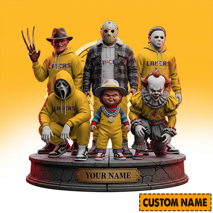 LIMITED EDITION - NEW CUSTOMIZED NBA09 LL LOS ANGELES LAKERS HORROR MOVIE ACRYLIC PLAQUE