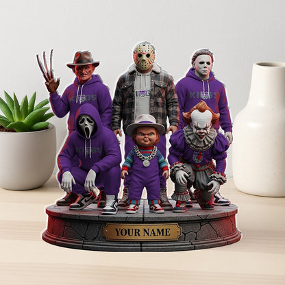 LIMITED EDITION - NEW CUSTOMIZED NBA16 SK SACRAMENTO KINGS HORROR MOVIE ACRYLIC PLAQUE