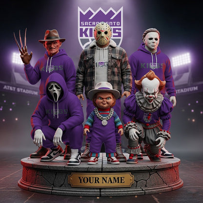 LIMITED EDITION - NEW CUSTOMIZED NBA16 SK SACRAMENTO KINGS HORROR MOVIE ACRYLIC PLAQUE