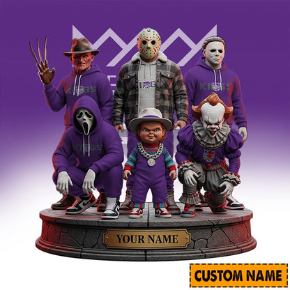 LIMITED EDITION - NEW CUSTOMIZED NBA16 SK SACRAMENTO KINGS HORROR MOVIE ACRYLIC PLAQUE