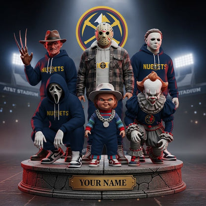 LIMITED EDITION - NEW CUSTOMIZED NBA08 DN DENVER NUGGETS HORROR MOVIE ACRYLIC PLAQUE