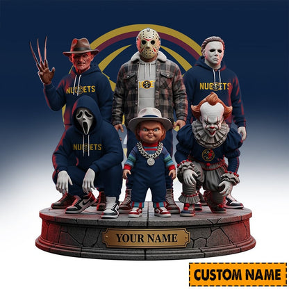 LIMITED EDITION - NEW CUSTOMIZED NBA08 DN DENVER NUGGETS HORROR MOVIE ACRYLIC PLAQUE