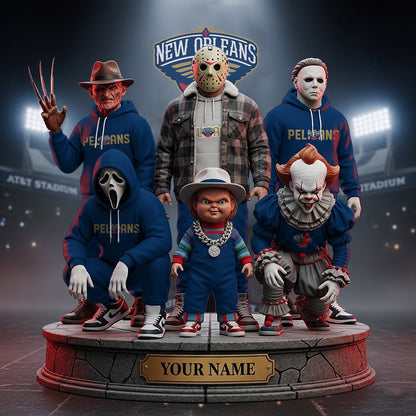 LIMITED EDITION - NEW CUSTOMIZED NBA30 NO NEW ORLEANS PELICANS HORROR MOVIE ACRYLIC PLAQUE