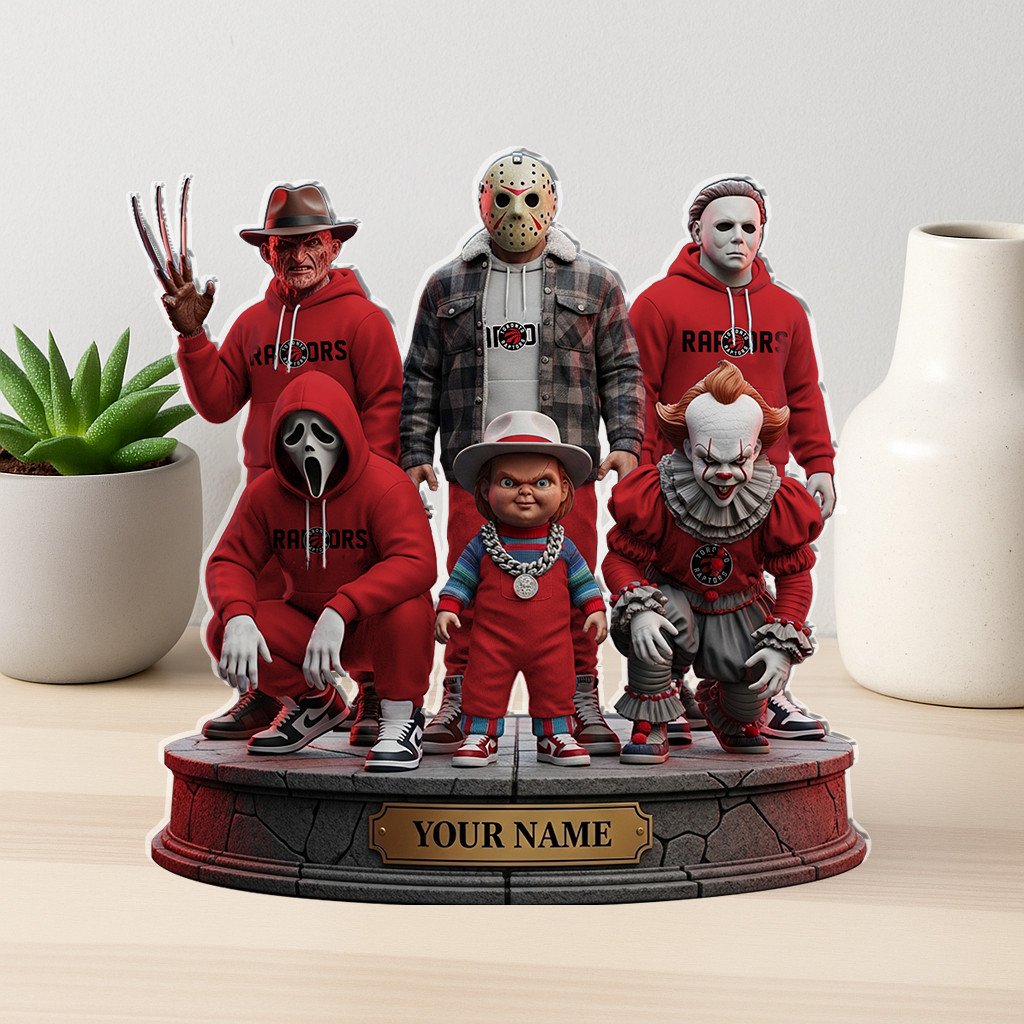 LIMITED EDITION - NEW CUSTOMIZED NBA24 TR TORONTO RAPTORS HORROR MOVIE ACRYLIC PLAQUE