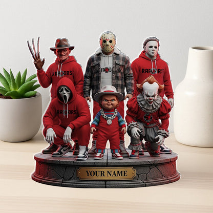 LIMITED EDITION - NEW CUSTOMIZED NBA24 TR TORONTO RAPTORS HORROR MOVIE ACRYLIC PLAQUE