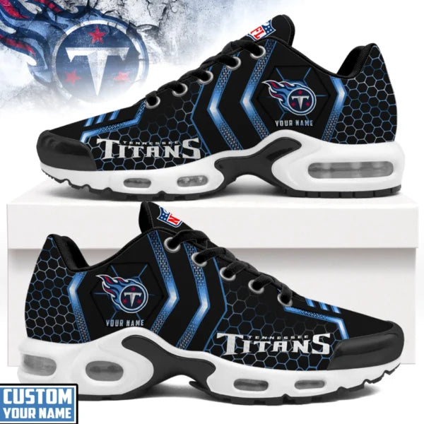 LIMITED EDITION - NEW CUSTOMIZED NFL31 TST TENNESSEE TITANS UNISEX AIR MAX PLUS SNEAKERS