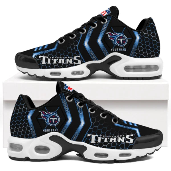 LIMITED EDITION - NEW CUSTOMIZED NFL31 TST TENNESSEE TITANS UNISEX AIR MAX PLUS SNEAKERS