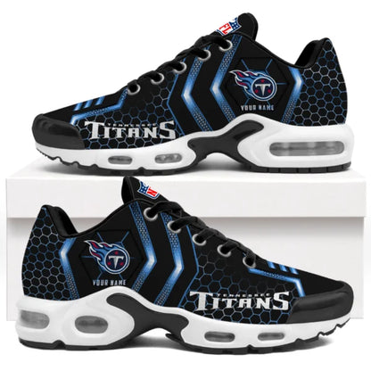 LIMITED EDITION - NEW CUSTOMIZED NFL31 TST TENNESSEE TITANS UNISEX AIR MAX PLUS SNEAKERS