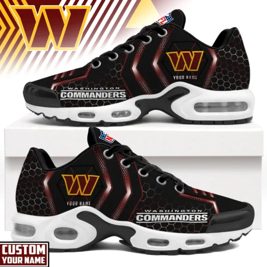 LIMITED EDITION - NEW CUSTOMIZED NFL12 WTC WASHINGTON COMMANDERS UNISEX AIR MAX PLUS SNEAKERS