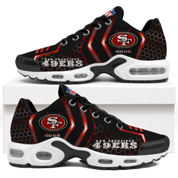 LIMITED EDITION - NEW CUSTOMIZED NFL11 SF49 SAN FRANCISCO 49ERS UNISEX AIR MAX PLUS SNEAKERS