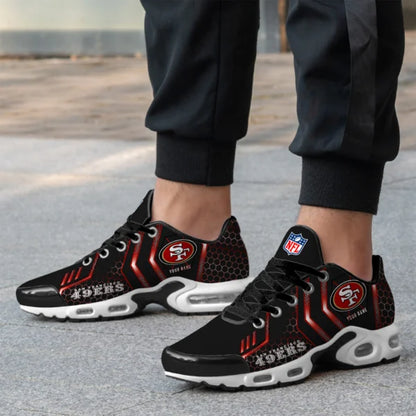 LIMITED EDITION - NEW CUSTOMIZED NFL11 SF49 SAN FRANCISCO 49ERS UNISEX AIR MAX PLUS SNEAKERS