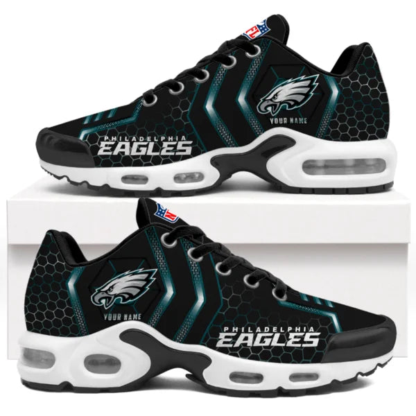 LIMITED EDITION - NEW CUSTOMIZED NFL02 PPE PHILADELPHIA EAGLES UNISEX AIR MAX PLUS SNEAKERS