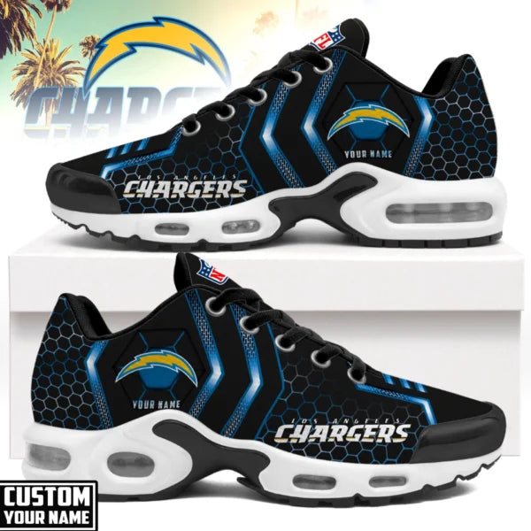 LIMITED EDITION - NEW CUSTOMIZED NFL09 LAC LOS ANGELES CHARGERS UNISEX AIR MAX PLUS SNEAKERS