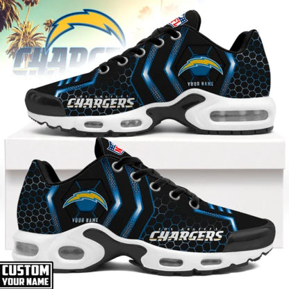 LIMITED EDITION - NEW CUSTOMIZED NFL09 LAC LOS ANGELES CHARGERS UNISEX AIR MAX PLUS SNEAKERS