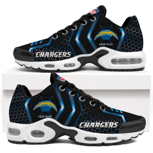 LIMITED EDITION - NEW CUSTOMIZED NFL09 LAC LOS ANGELES CHARGERS UNISEX AIR MAX PLUS SNEAKERS