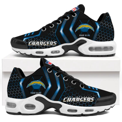 LIMITED EDITION - NEW CUSTOMIZED NFL09 LAC LOS ANGELES CHARGERS UNISEX AIR MAX PLUS SNEAKERS