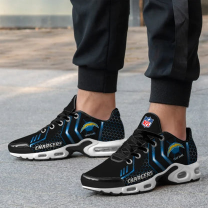 LIMITED EDITION - NEW CUSTOMIZED NFL09 LAC LOS ANGELES CHARGERS UNISEX AIR MAX PLUS SNEAKERS