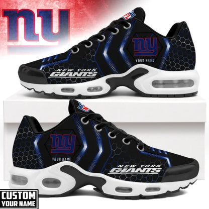 LIMITED EDITION - NEW CUSTOMIZED NFL32 NYG NEW YORK GIANTS UNISEX AIR MAX PLUS SNEAKERS