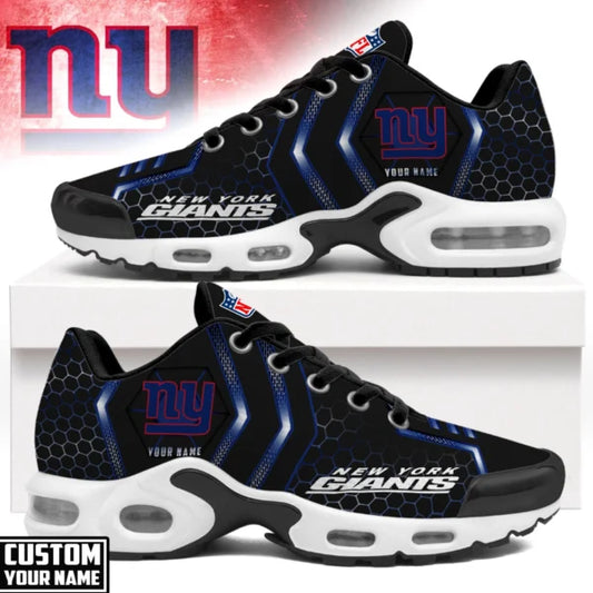 LIMITED EDITION - NEW CUSTOMIZED NFL32 NYG NEW YORK GIANTS UNISEX AIR MAX PLUS SNEAKERS
