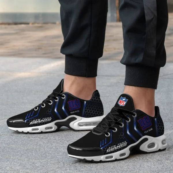 LIMITED EDITION - NEW CUSTOMIZED NFL32 NYG NEW YORK GIANTS UNISEX AIR MAX PLUS SNEAKERS
