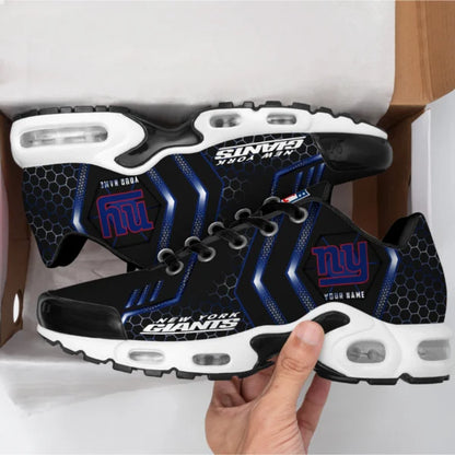 LIMITED EDITION - NEW CUSTOMIZED NFL32 NYG NEW YORK GIANTS UNISEX AIR MAX PLUS SNEAKERS
