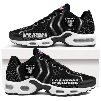 LIMITED EDITION - NEW CUSTOMIZED NFL07 LVR LAS VEGAS RAIDERS UNISEX AIR MAX PLUS SNEAKERS