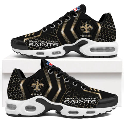 LIMITED EDITION - NEW CUSTOMIZED NFL24 NOS NEW ORLEANS SAINTS UNISEX AIR MAX PLUS SNEAKERS