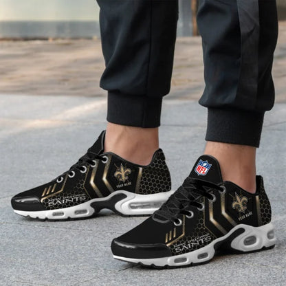 LIMITED EDITION - NEW CUSTOMIZED NFL24 NOS NEW ORLEANS SAINTS UNISEX AIR MAX PLUS SNEAKERS
